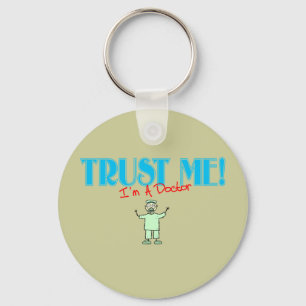 Trust Me I'm A Doctor Stick Art Dr. Key Ring
