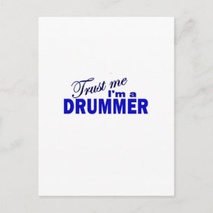 Trust Me I'm a Drummer Postcard
