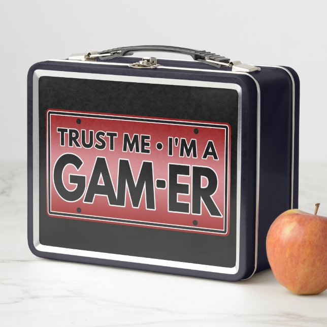 TRUST ME IM A GAMER METAL LUNCH BOX (In Situ)