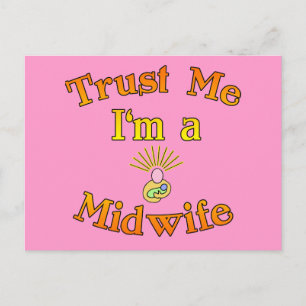 Trust Me I'm a Midwife Products Postcard