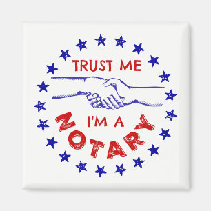 Trust Me, I'm a Notary Handshake Magnet