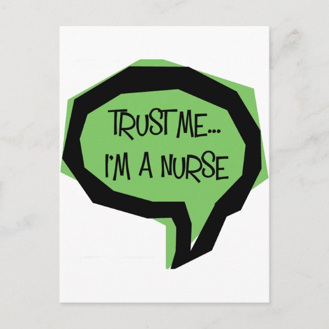 Trust me, I'm a nurse. Postcard (Front)