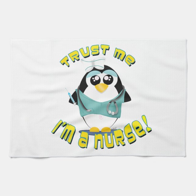 Trust Me I'm a Nurse Tea Towel (Horizontal)