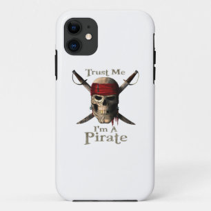 Trust Me I'm A Pirate Skull and Swords Funny Case-Mate iPhone Case