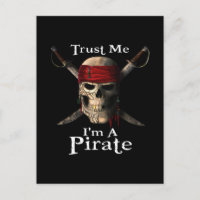 Trust Me I'm A Pirate Skull and Swords Funny