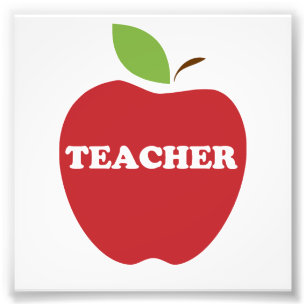 Trust Me, I'm a Teacher Red Apple Photo Print