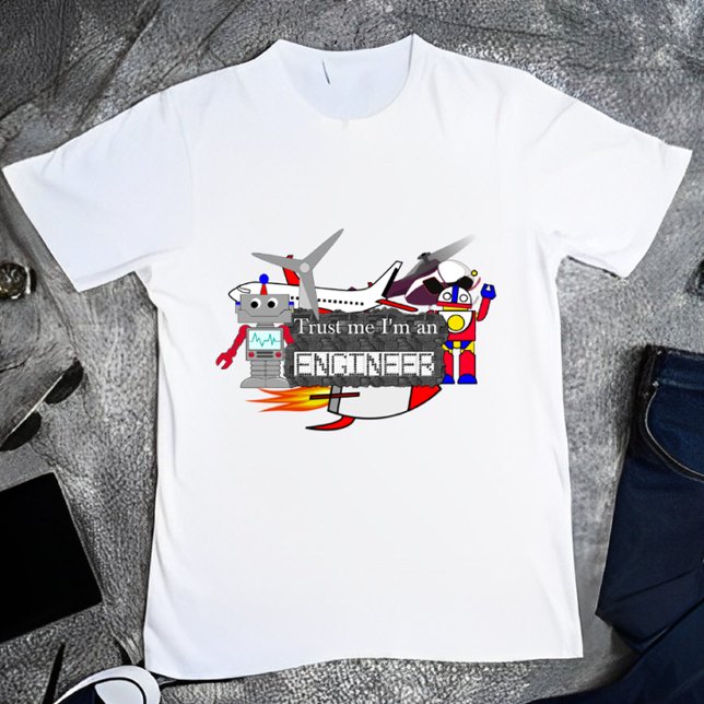 Trust me I'm an Engineer LCD Style Funny T-shirt (Creator Uploaded)