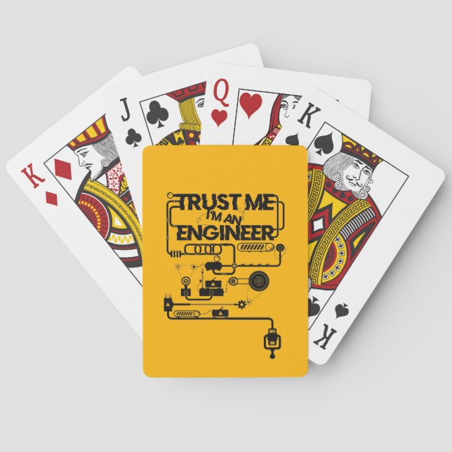 Trust me. I'm an engineer Playing Cards (Back)