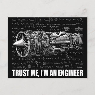 Trust me, I'm an Engineer Postcard