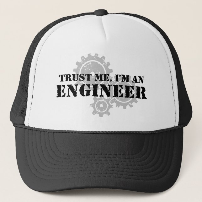 Trust Me I'm An Engineer Trucker Hat (Front)