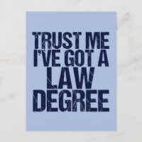 Trust Me Lawyer Funny Law School Graduation