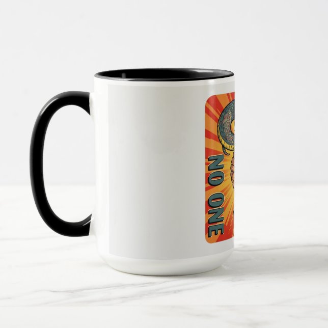 "Trust No One - Retro Snake Handshake Art | Mug (Left)