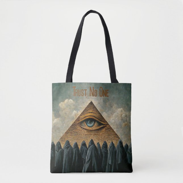 Trust no one... tote bag (Front)
