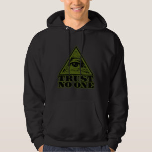 Trust No One (vintage distressed look) Hoodie