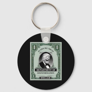 “trust Nobody” - Trump Banknote Parody 1  Key Ring