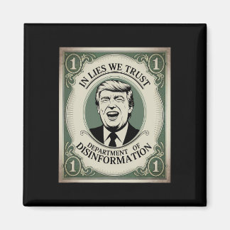 “trust Nobody” - Trump Nknote Parody 2 Magnet