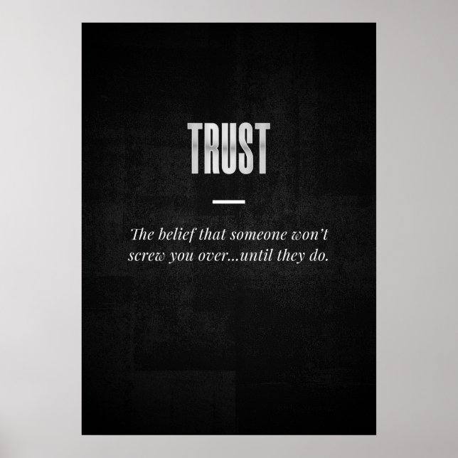 Trust Poster (Front)