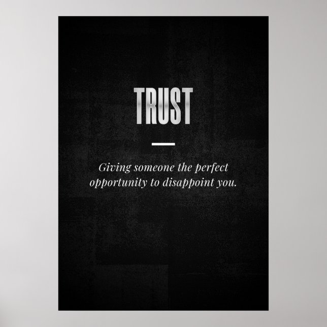 Trust Poster (Front)