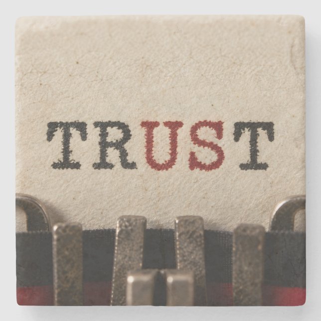 Trust Stone Coaster (Front)
