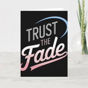 Trust The Fade Disc Golf Design Stylish And Comfor Card