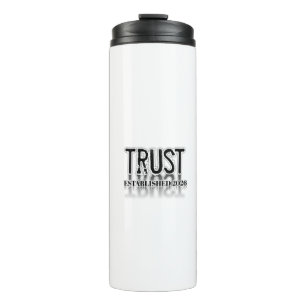 Trust The Journey" Inspirational Stainless Steel W Thermal Tumbler