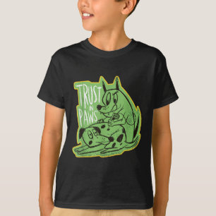 Trust The Paws - Two Dogs Tattooeing Each Other -  T-Shirt