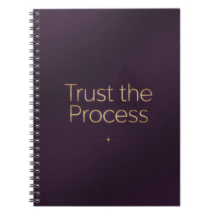 Trust the Process – Elegant Purple Motivational Notebook