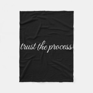Trust The Process, Mental Health Therapy Fleece Blanket