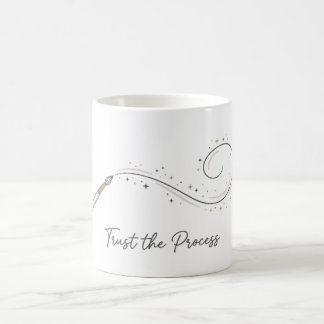 Trust The Process Minimalist Paint Brush Artistic  Coffee Mug