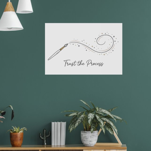 Trust The Process Minimalist Poster (Living Room 1)