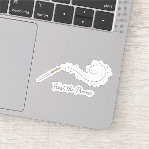 Trust The Process Minimalist Sticker