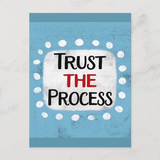 Trust The Process Postcard (Front)