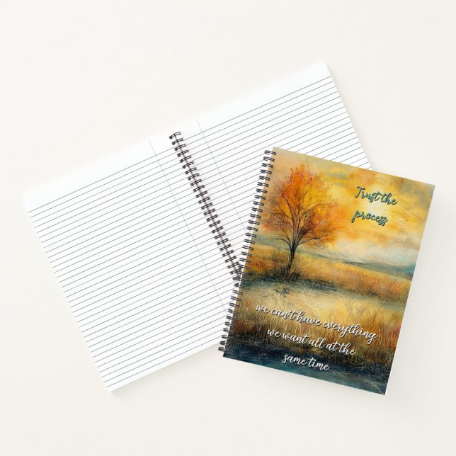 Trust The Process Spiral Notebook (Inside)