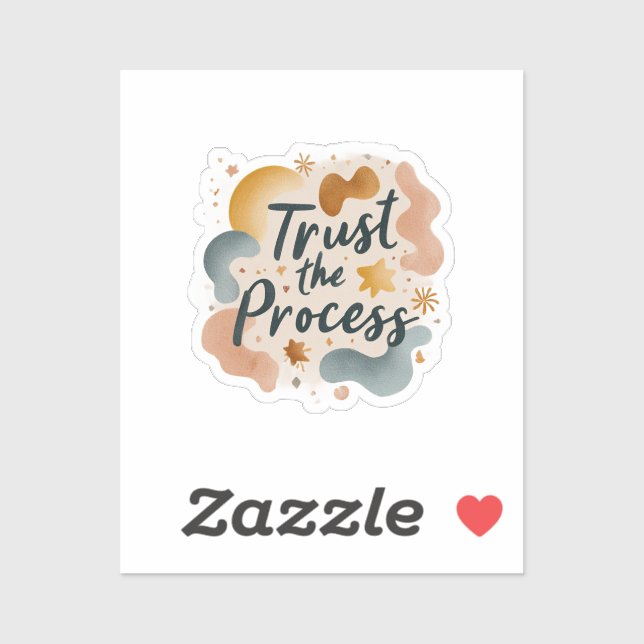 Trust the Process Vinyl Sticker | Manifestation Af (Sheet)