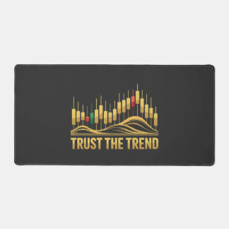 Trust the Trend – Mindset Tee for Traders Desk Mat