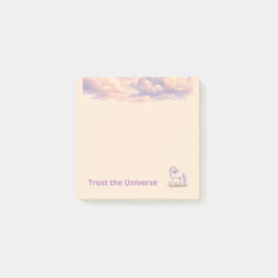 Trust the Universe Aesthetic Unicorn Clouds Post i Post-it Notes