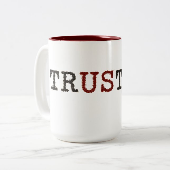 Trust Two-Tone Coffee Mug (Front Left)