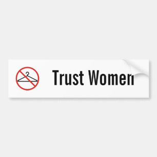 Trust women car sticker