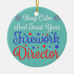 trust your Fireworks director Firework American  Ceramic Tree Decoration