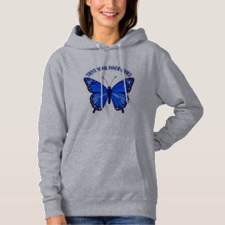 Trust Your Inner Choice Blue Butterfly Hoodie