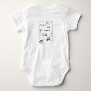 Trust Your Inner Compass. Self Care Afirmation Baby Bodysuit