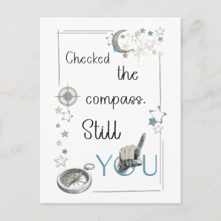 Trust Your Inner Compass. Self Care Afirmation Invitation Postcard