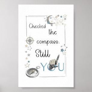 Trust Your Inner Compass. Self Care Afirmation Poster