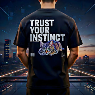  Trust Your Instinct Cat Lover Gift T-Shirt