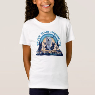 Trust Your Instincts Arctic Wolf Adventure Art T-Shirt