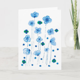 Trust Your Journey | Blue Wildflower Greeting Card