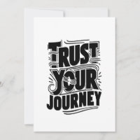 Trust Your Journey Vertical Typography Art