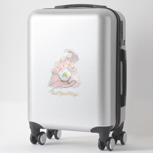 Trust Your Magic Sticker - Mystical Boho Celestial (Suitcase)