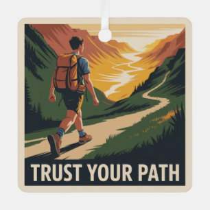 Trust Your Path Metal Tree Decoration