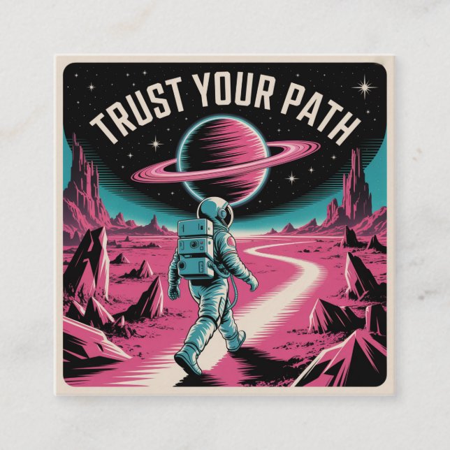Trust Your Path Square Business Card (Front)